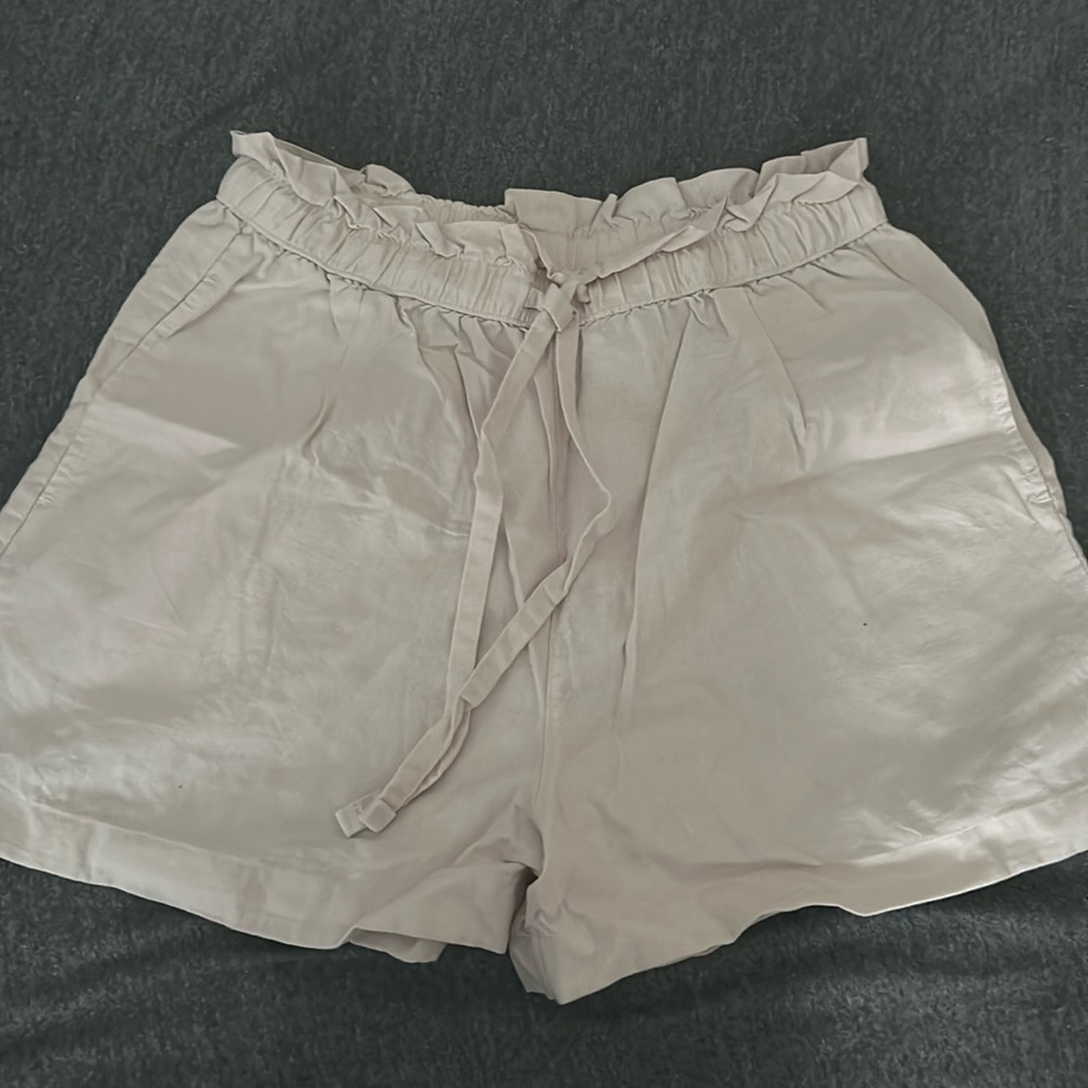 Paper Bag Linen Shorts